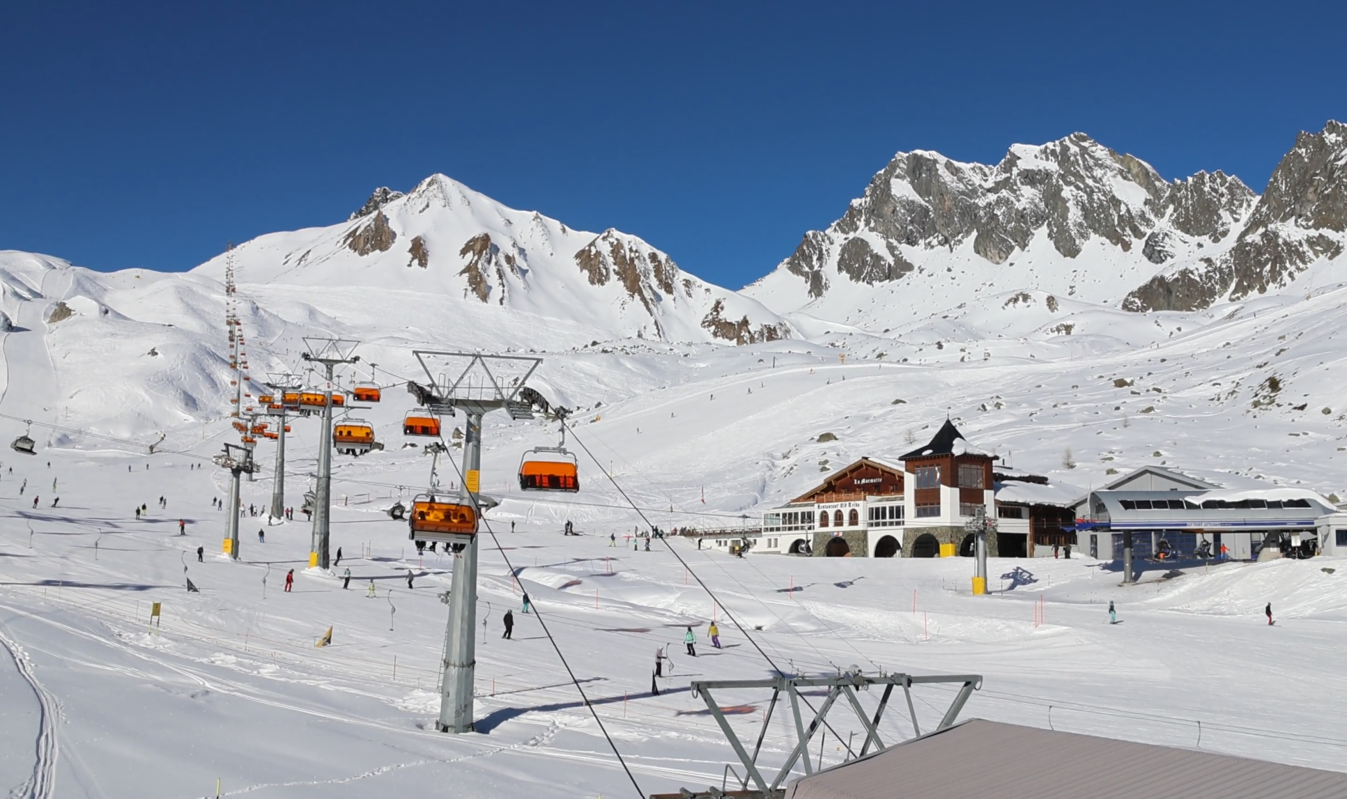 Zonnige condities op maandag 9 februari in Ischgl (aan de kant van Sammaun). Bron: Feratel