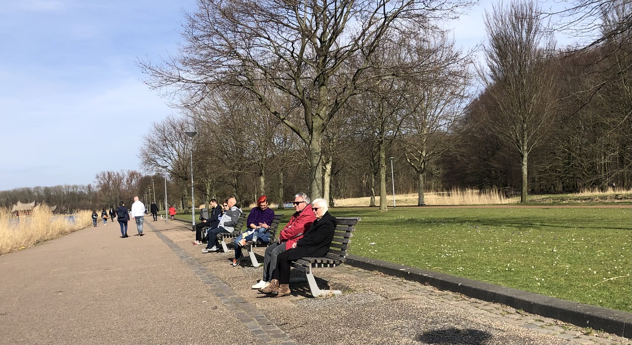 Het is voor het eerst ergens in het land 20 graden. Foto: Jolanda Bakker