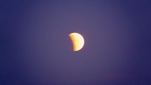 Volgende week zondag is er een totale maansverduistering