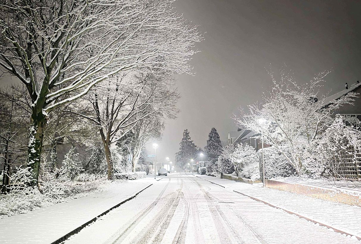 Sneeuwdek in regio Groesbeek. Foto: Wouter van Bernebeek