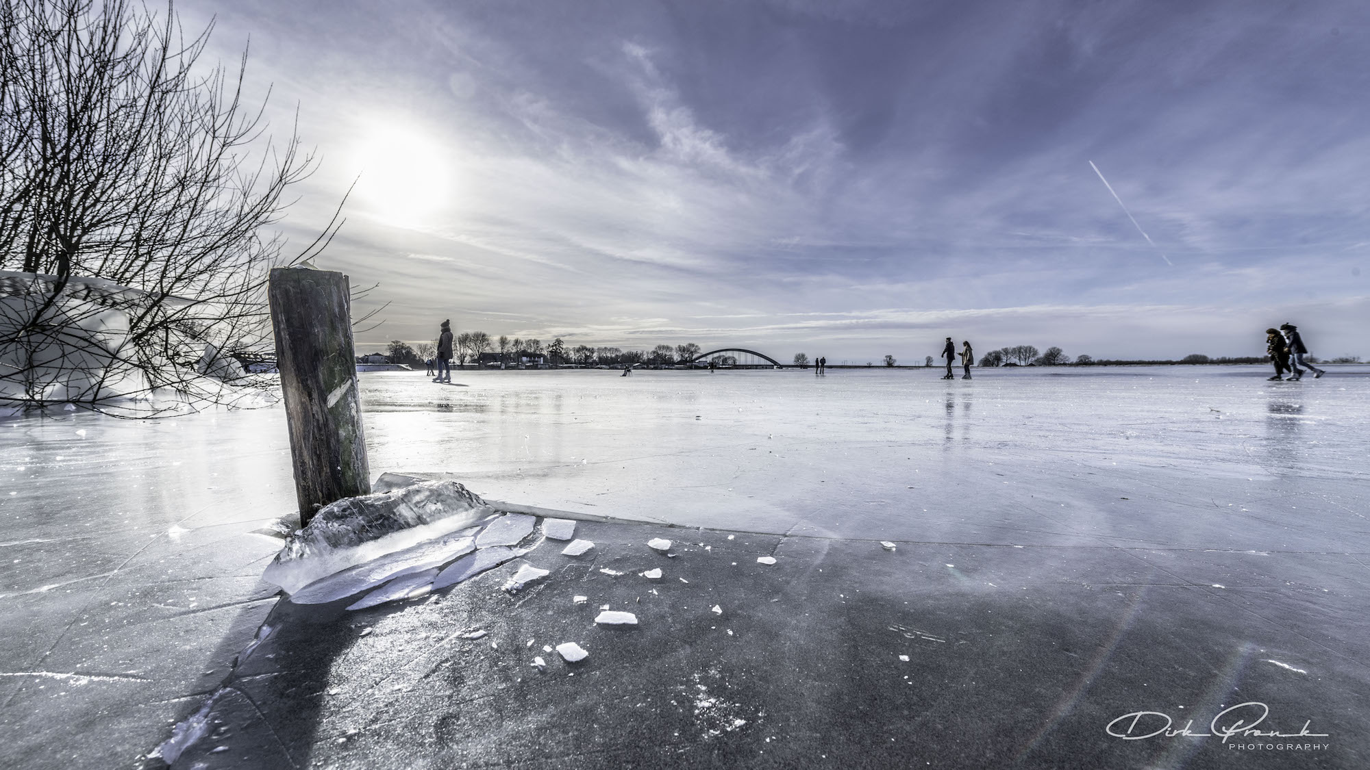Schaatsen in de uiterwaarden