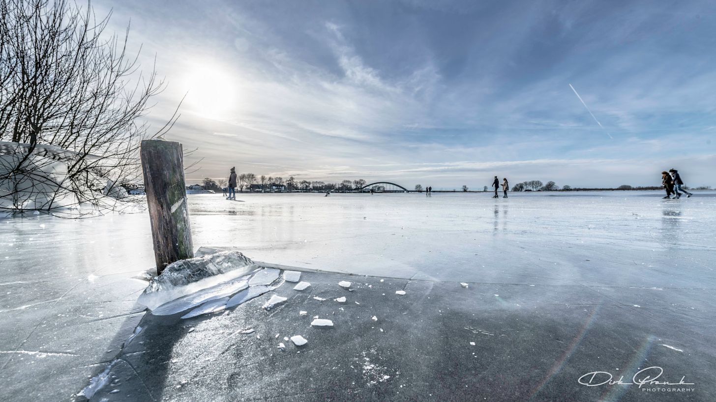 Schaatsen in de uiterwaarden