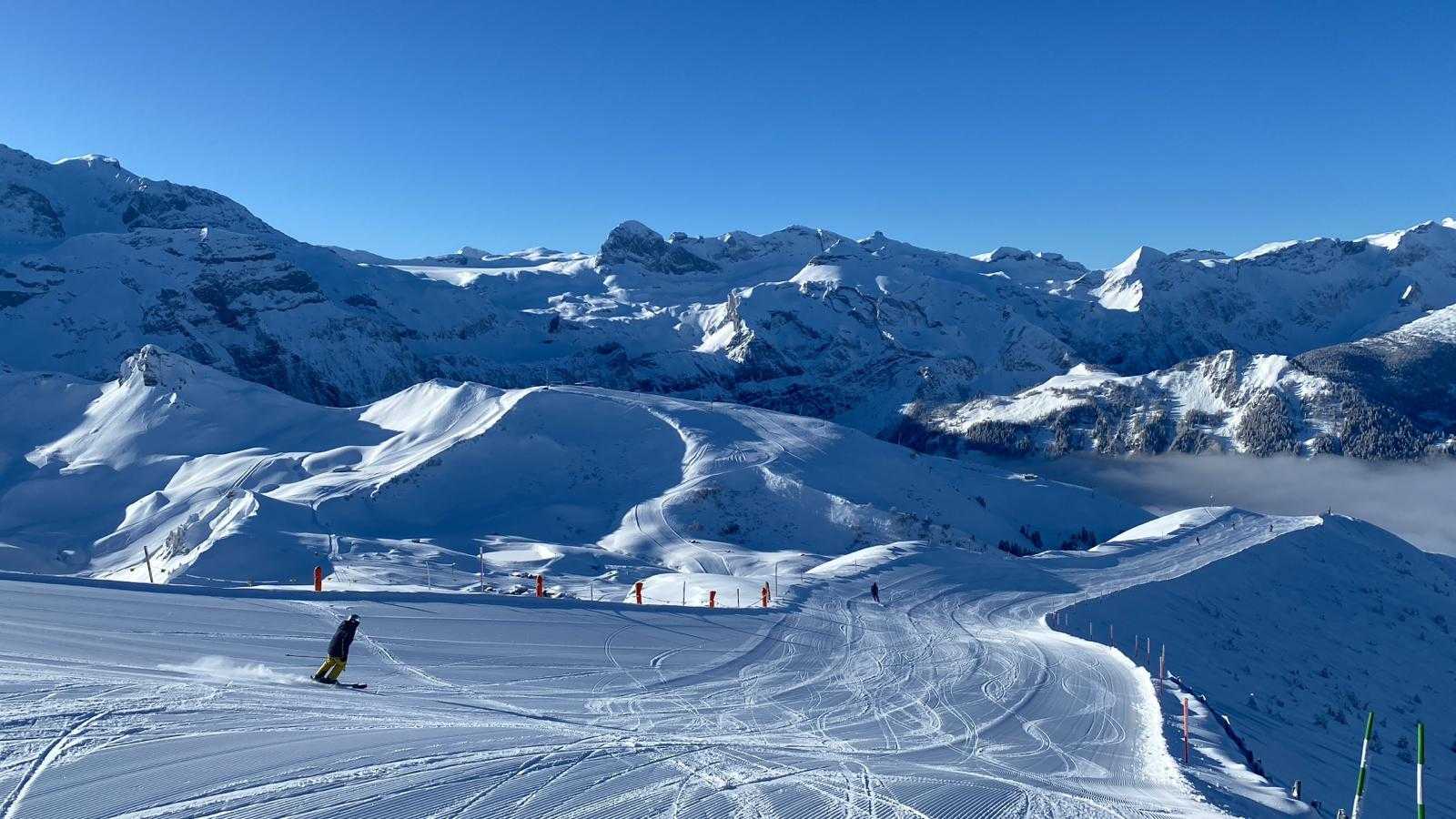 Prachtige condities in Adelboden deze donderdag (foto: Gerd-Jan Schreppers)