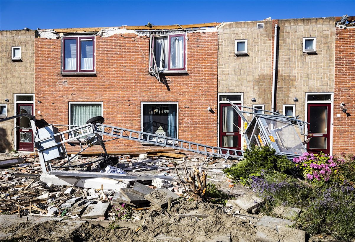 Schade door tornado Zierikzee. Foto: ANP JEFFREY GROENEWEG