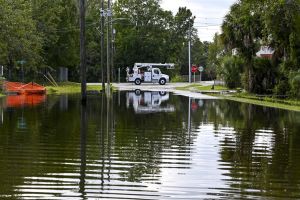 Overstromingen door zeer zware regenval in zuiden van Florida