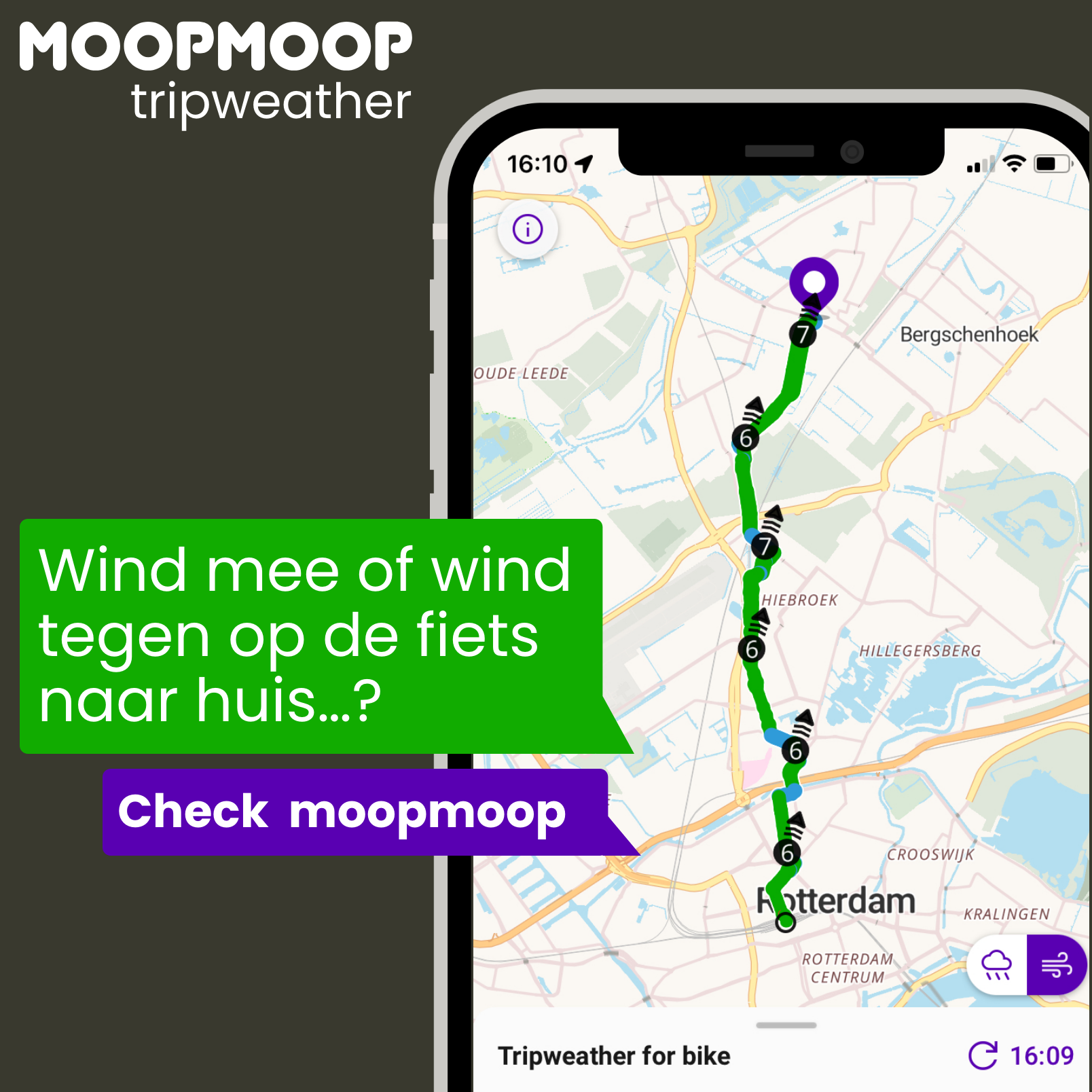 MoopMoop windmee of wind tegen naar huis