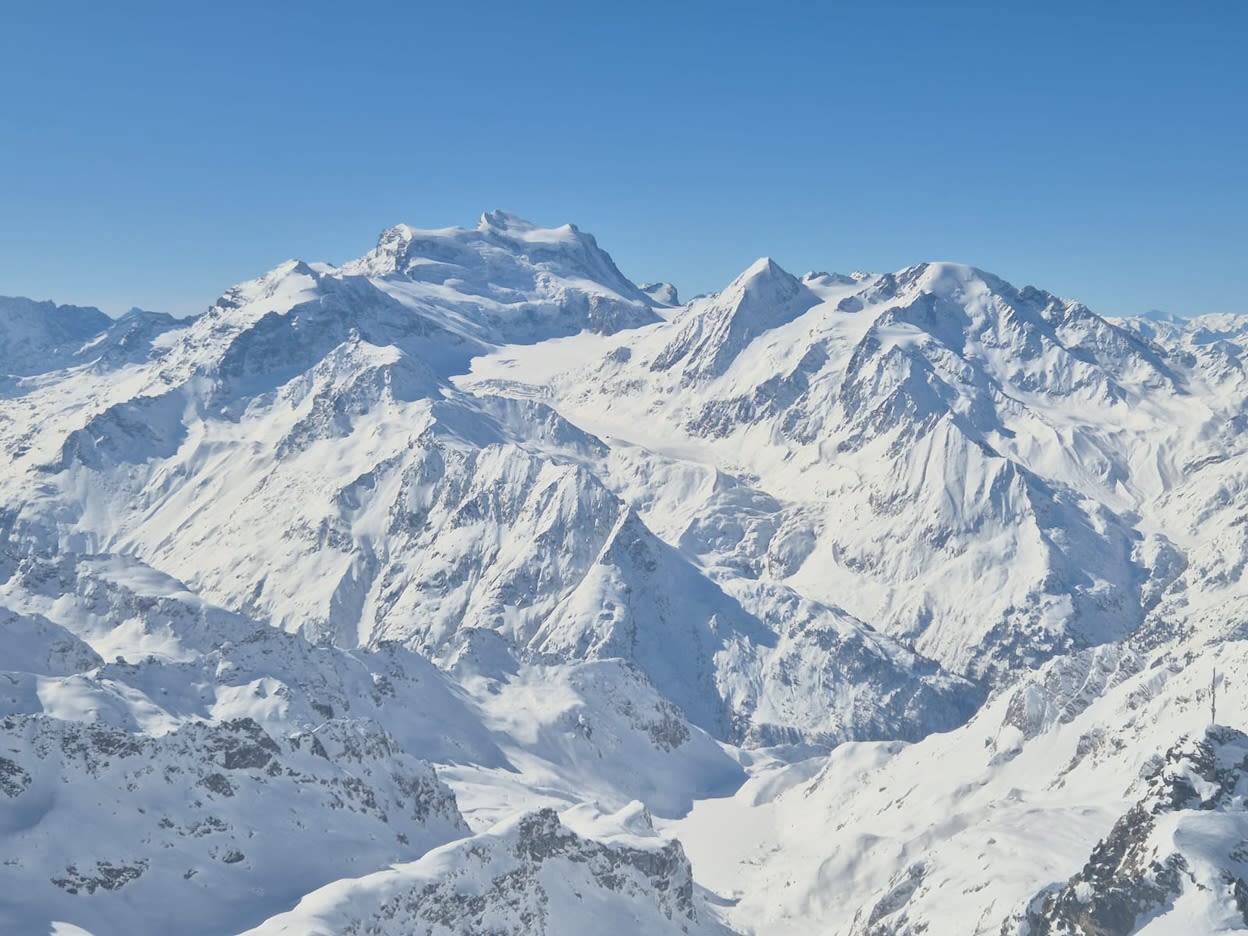 De waanzinnige Grand Combin (4309 meter) in Zwitserland. Foto: Rob Koenders