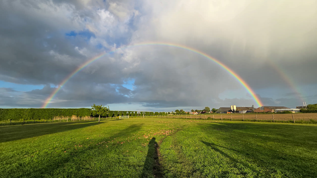 Regenboog. Foto: Astrid Wiessner Hoog