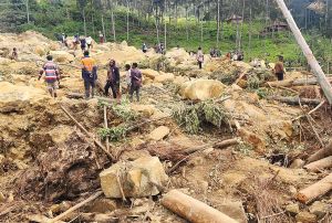 Extreme regen oorzaak aardverschuiving in Papoea-Nieuw-Guinea 