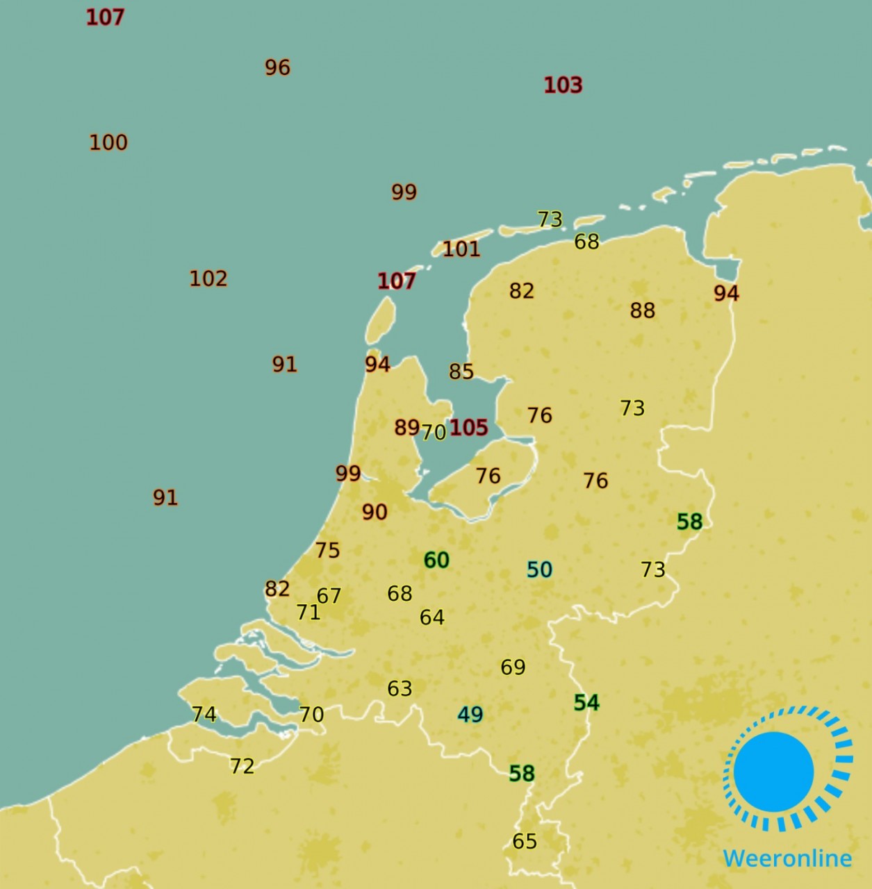 Eerste Zware Herfststorm Ging Gepaard Met Zeer Zware Windstoten