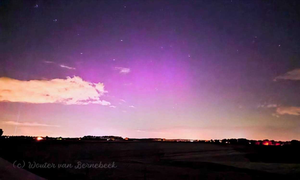 Noorderlicht in Groesbeek: Foto: Wouter van Bernebeek