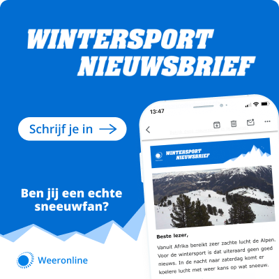 Inschrijven Weeronline wintersport nieuwsbrief