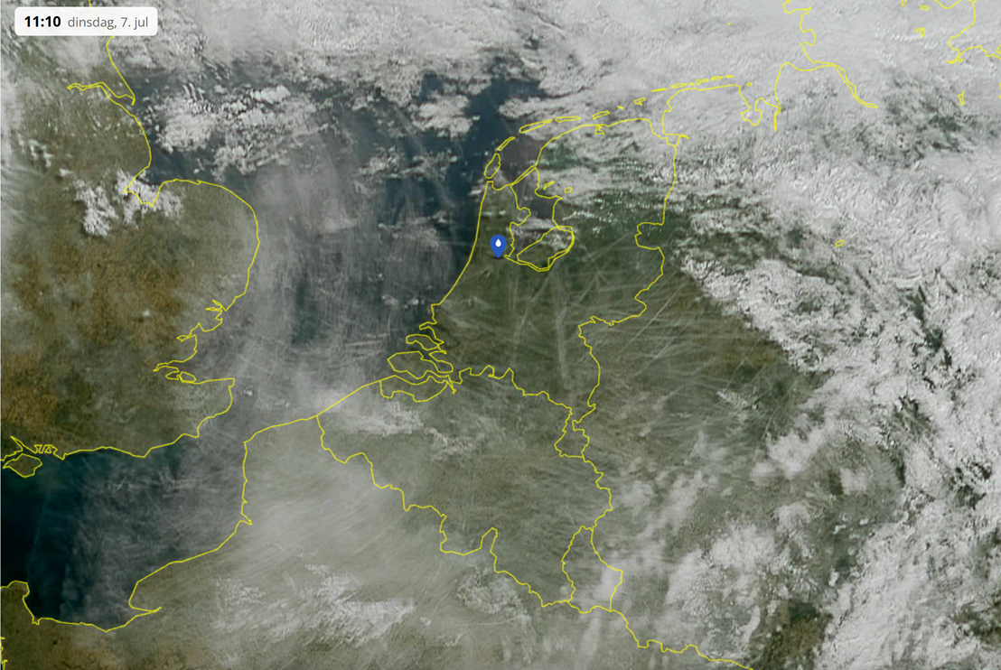 MTG-satelliet Benelux in hoge resolutie