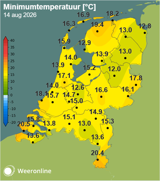 Het was vannacht lekker afgekoeld.
