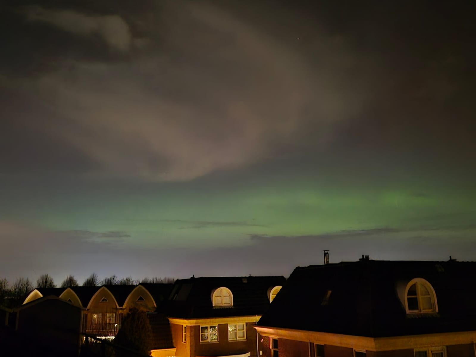 Noorderlicht in Houten. Foto: Rico Schröder.