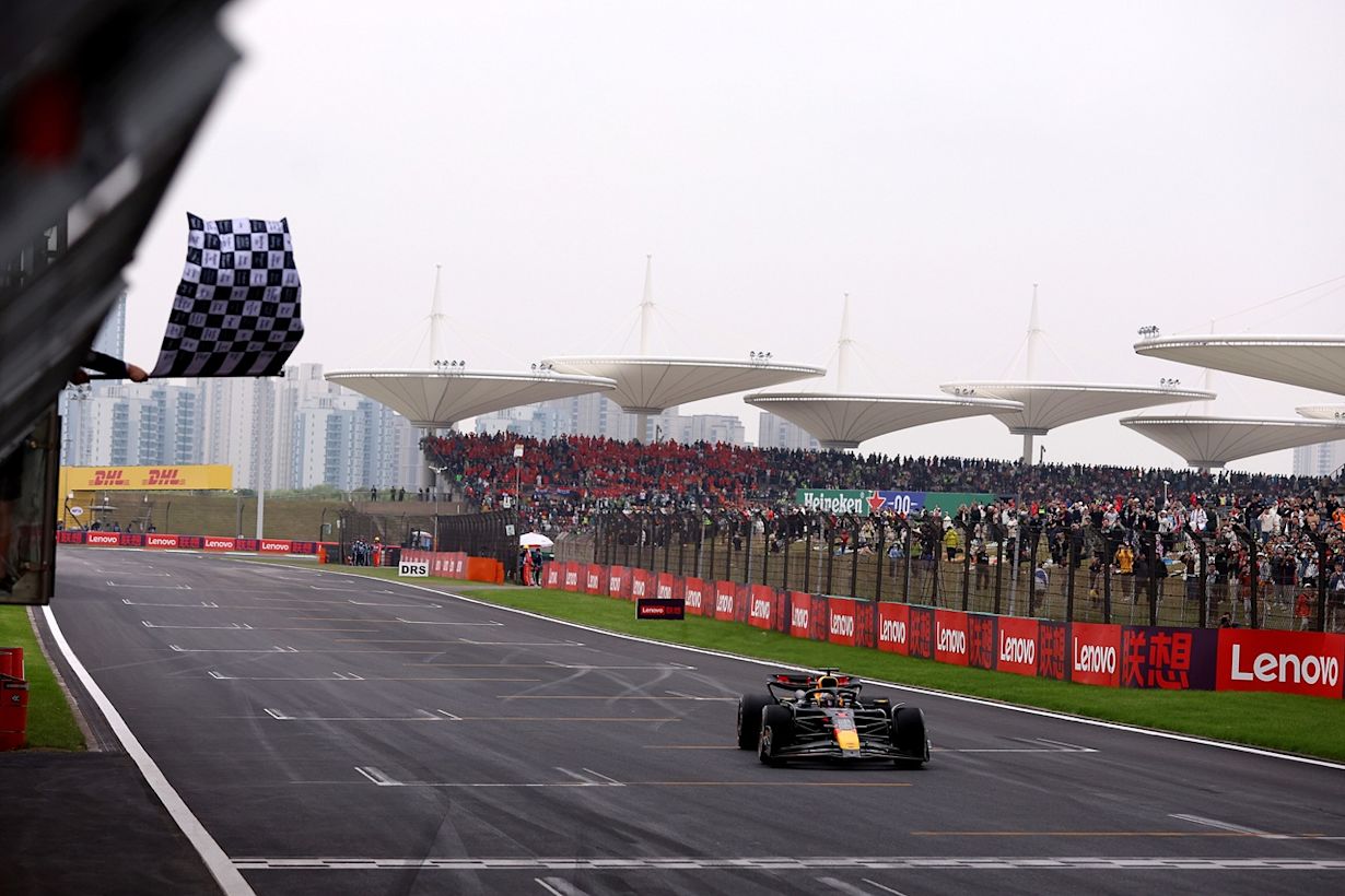 In 2024 won Max Verstappen de GP van China. Foto: Getty Images - Red Bull Content Pool