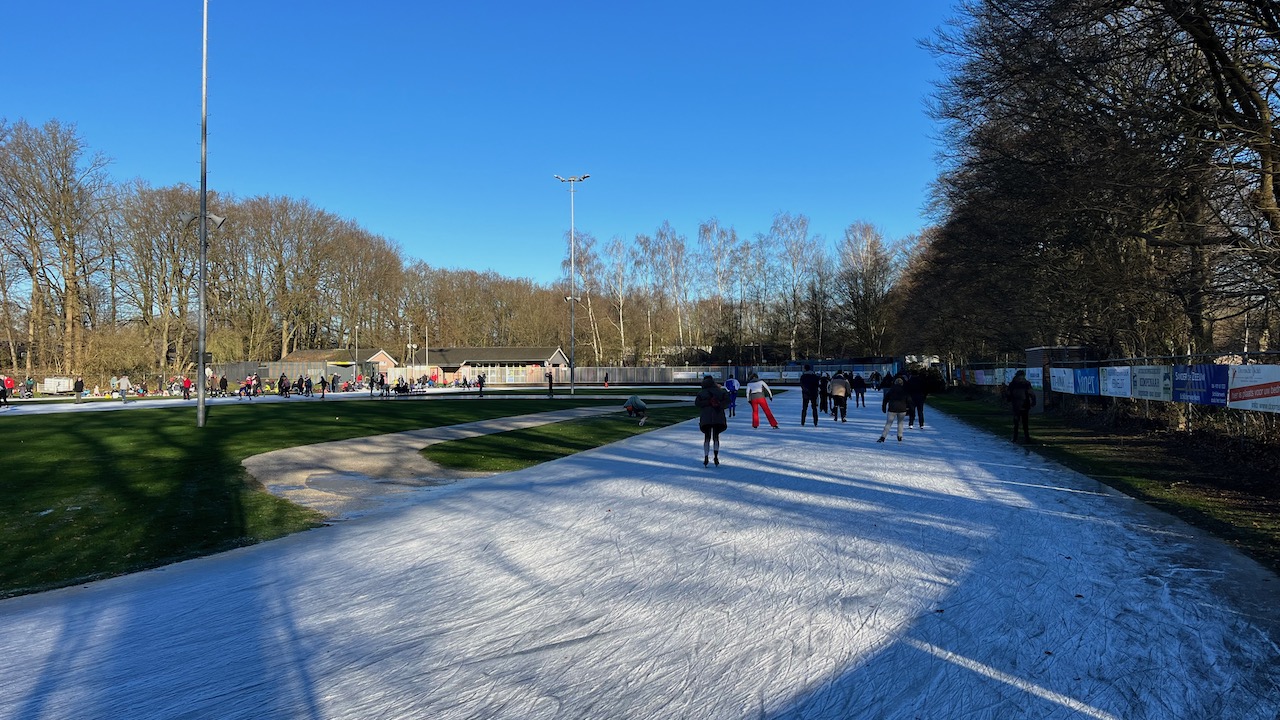 Schaatsen op 9 januari 2024 in Doorn. Foto: Jaco van Wezel.
