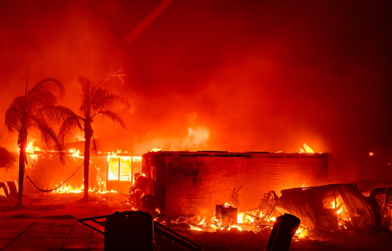 Hevige branden in Los Angeles. Foto: ANP / JOSH EDELSON / AFP