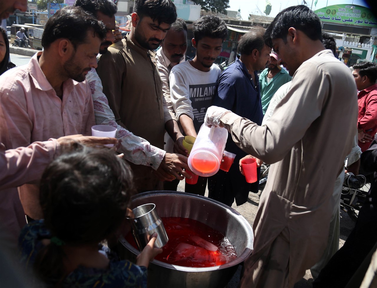 Extreme hitte in Karachi, Pakistan. Beeld: ANP / EPA / REHAN KHAN