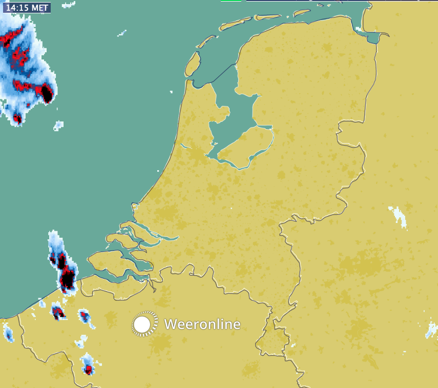 Radar zware bui België 18 juni 2021