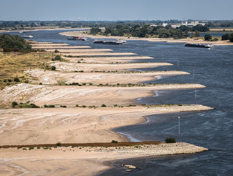 Lage rivierstanden. Foto: Ronald Verwijs
