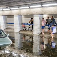 Wateroverlast door lokale hoosbuien