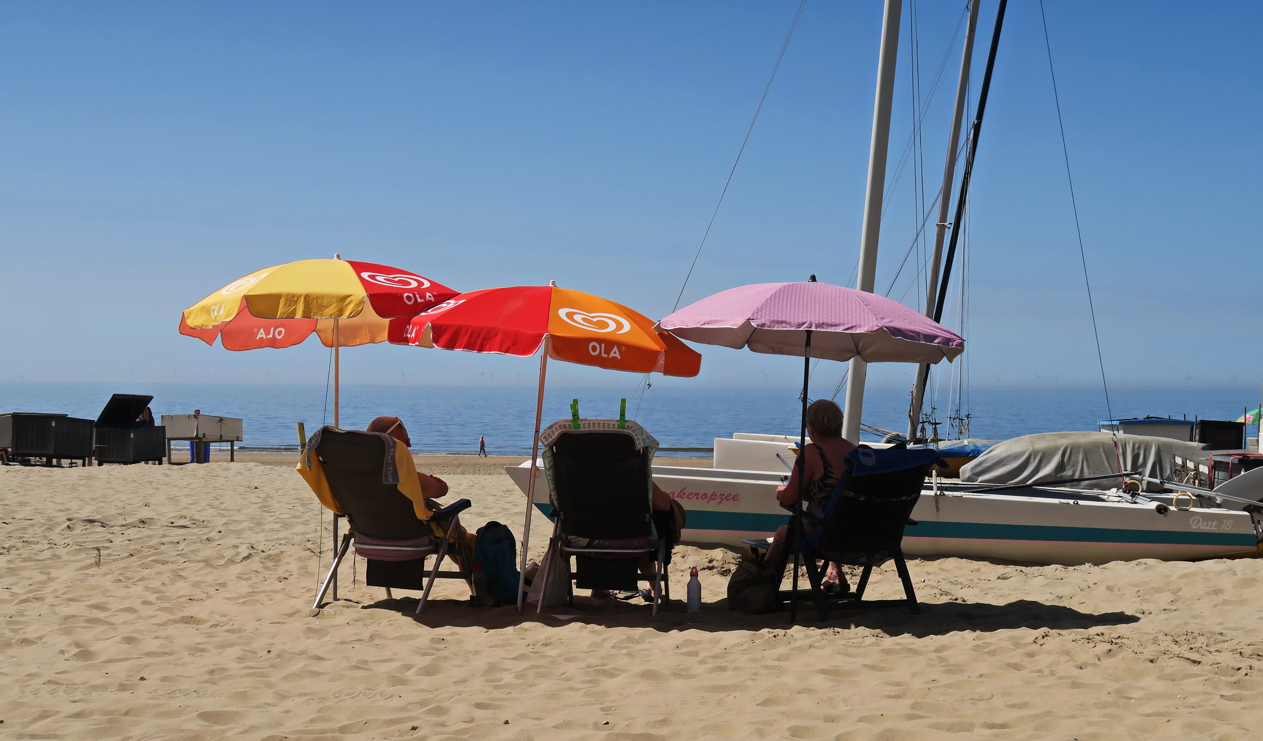 Rustige strand van Petten (foto: Zwitserw)