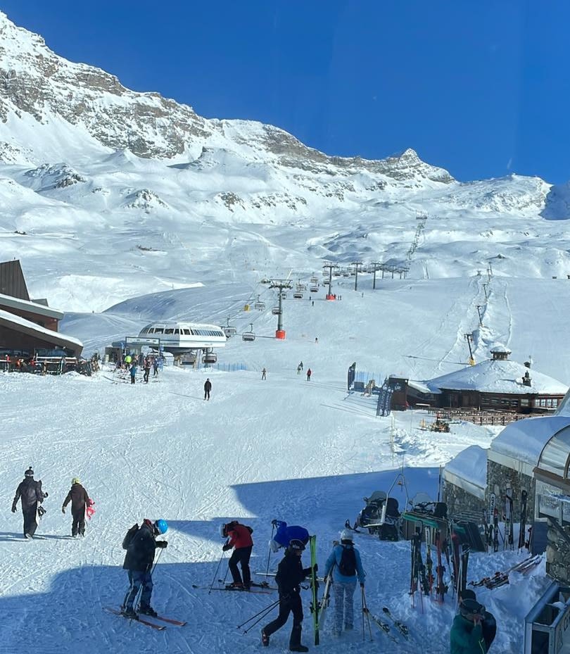 Heerlijk wintersportweer in Zermatt. Foto: Jaap van Bergen