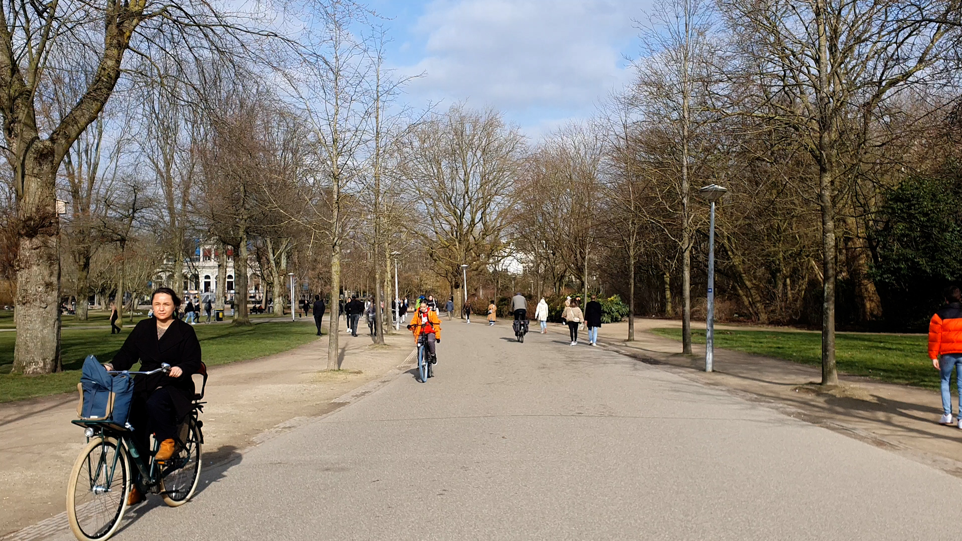 Zonnig weer in het Vondelpark