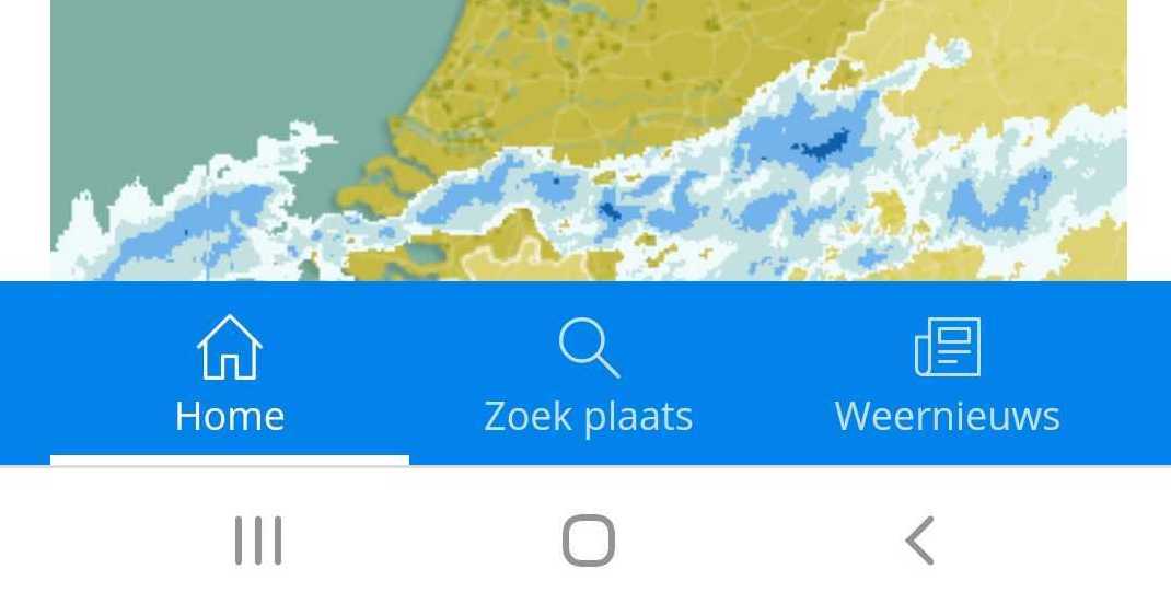 Nieuwe menubalk