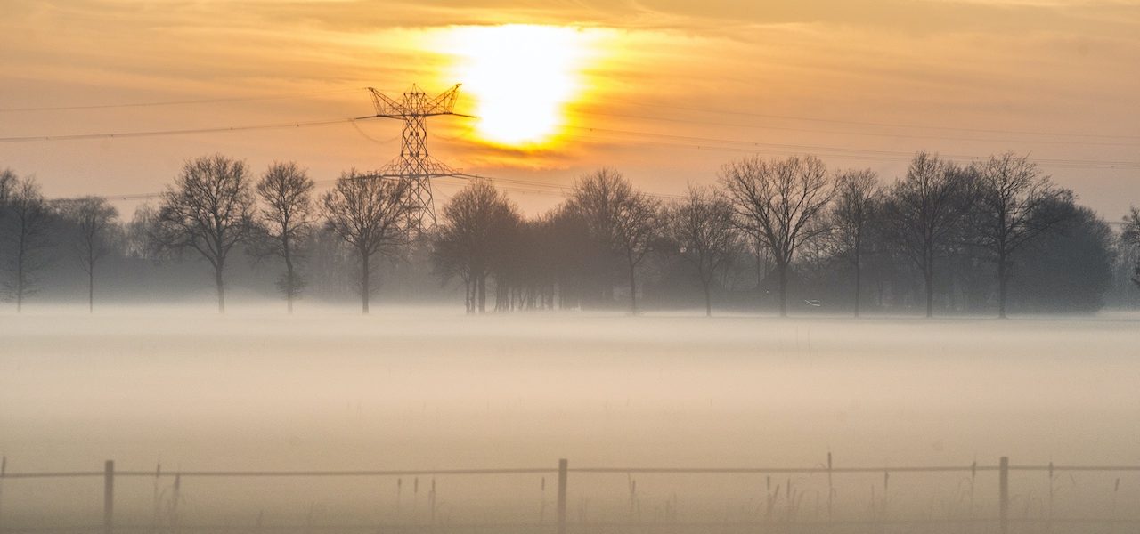 Dichte mist in Limburg en andere delen van het land