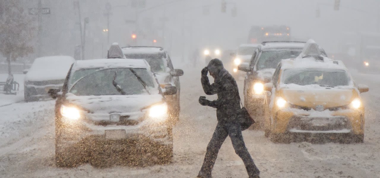 Zware sneeuwval in New York en Washington