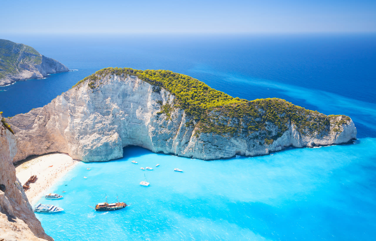 Zakynthos-Griekenland-baai