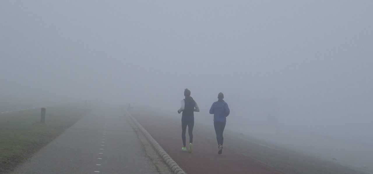 Westelijke helft dichte mist