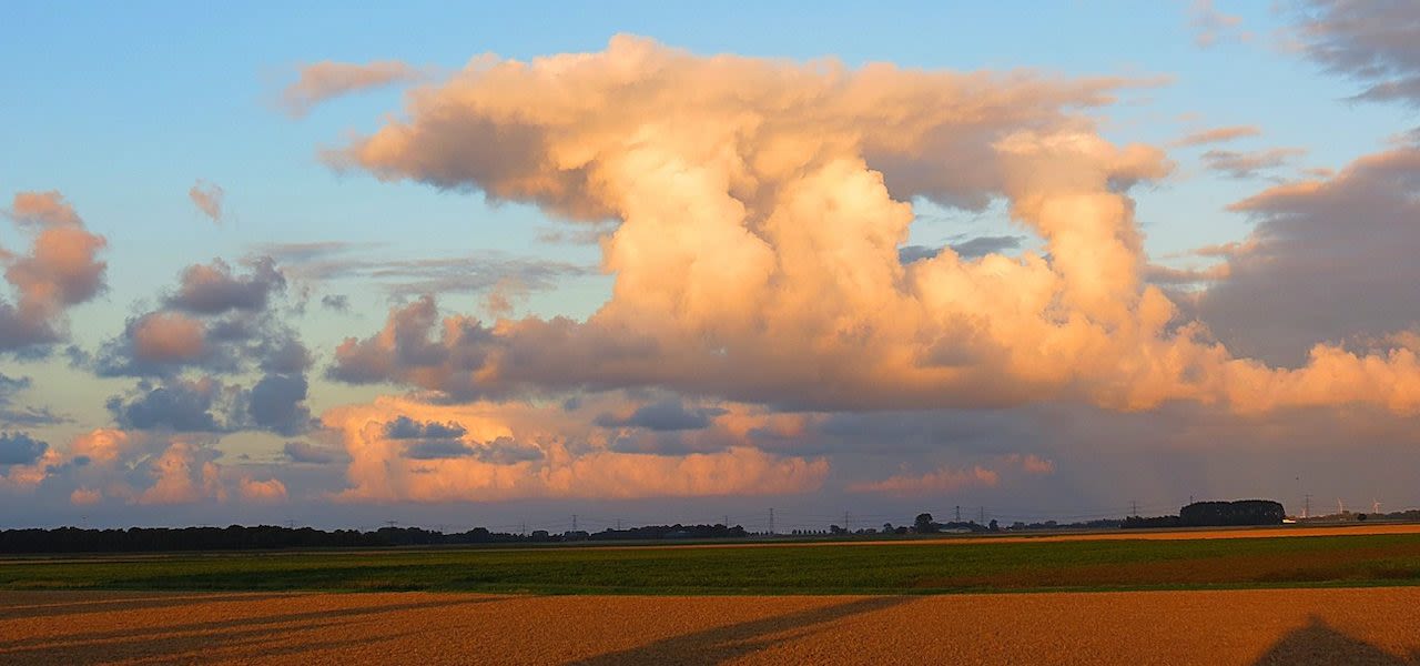 Kleurrijke wolken. Foto: Jannes Wiersema.