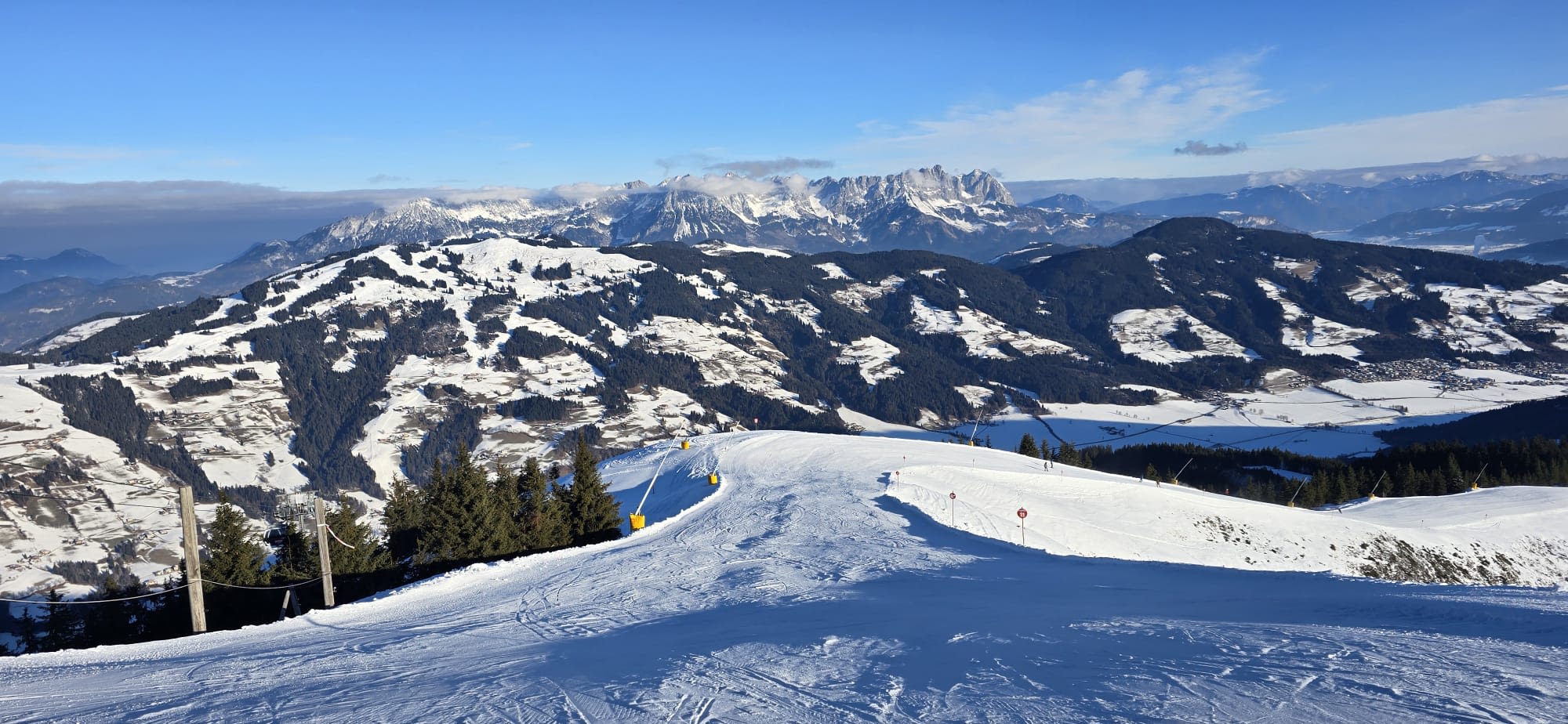 De pistes lagen er gisteren prachtig bij.  Foto: Jeroen Elferink