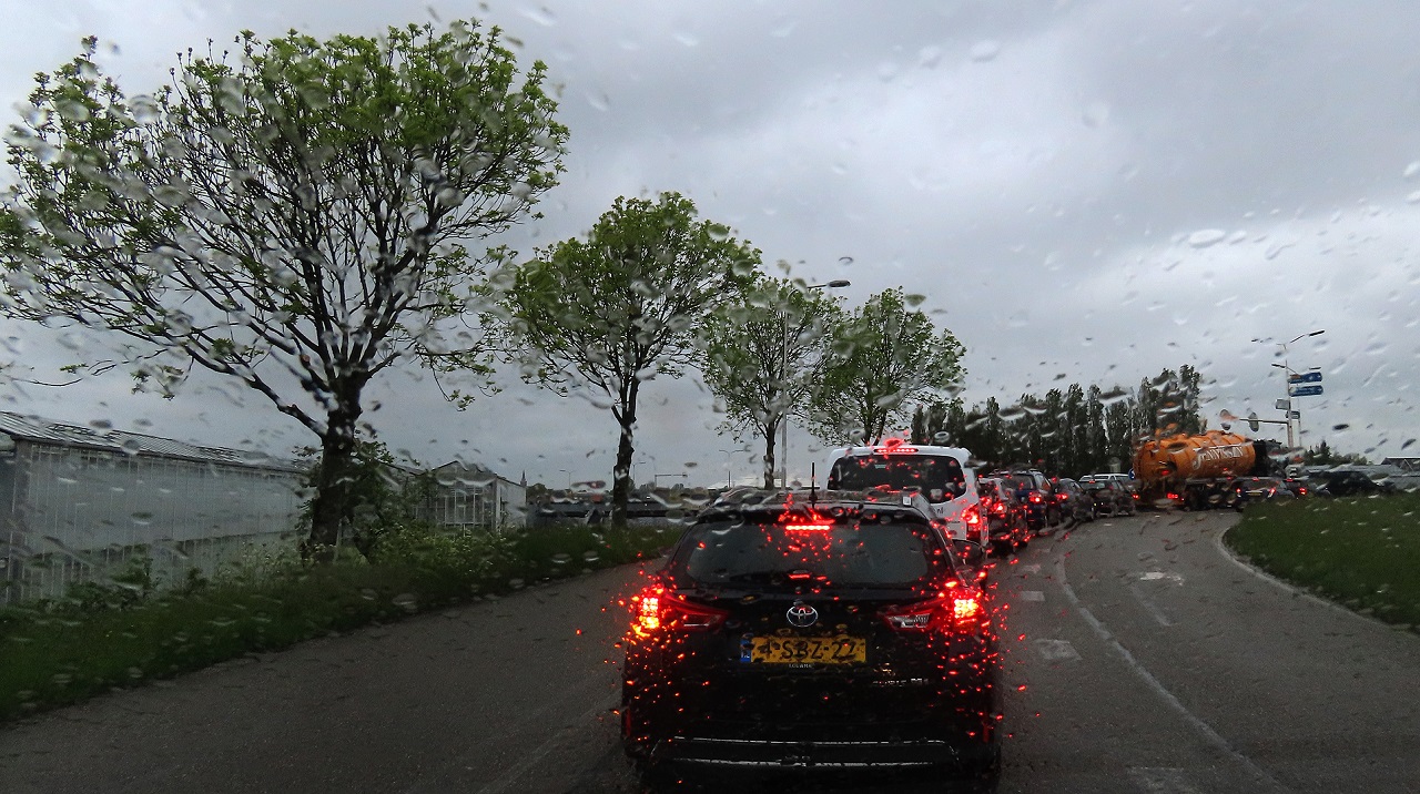 Extra drukte verwacht door regen. Foto: Gieny Westra