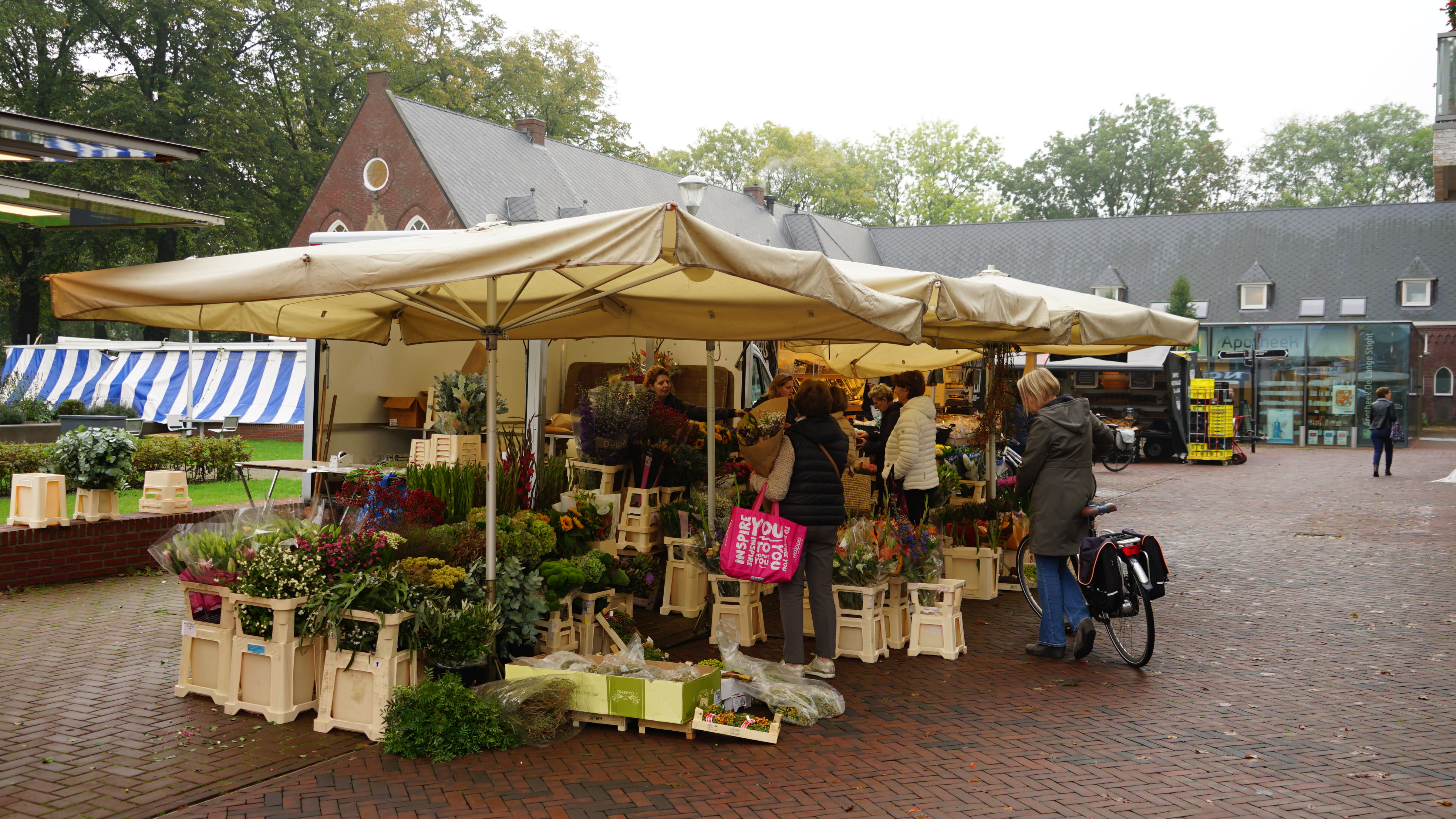 Marktkraam, markt, bloemen, oktober
Toon Boons