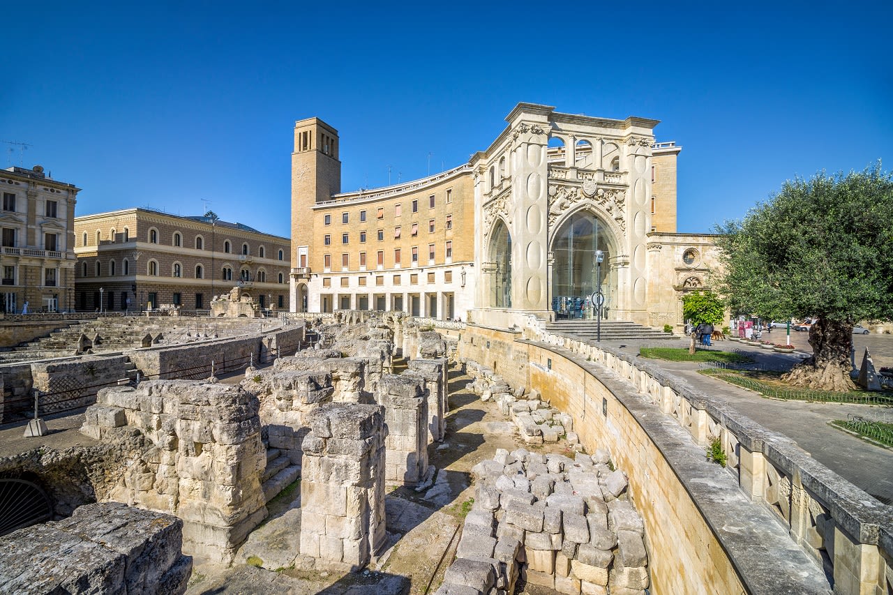 Het Amphitheater in Lecce. Foto: Adobe Stock / eunikas