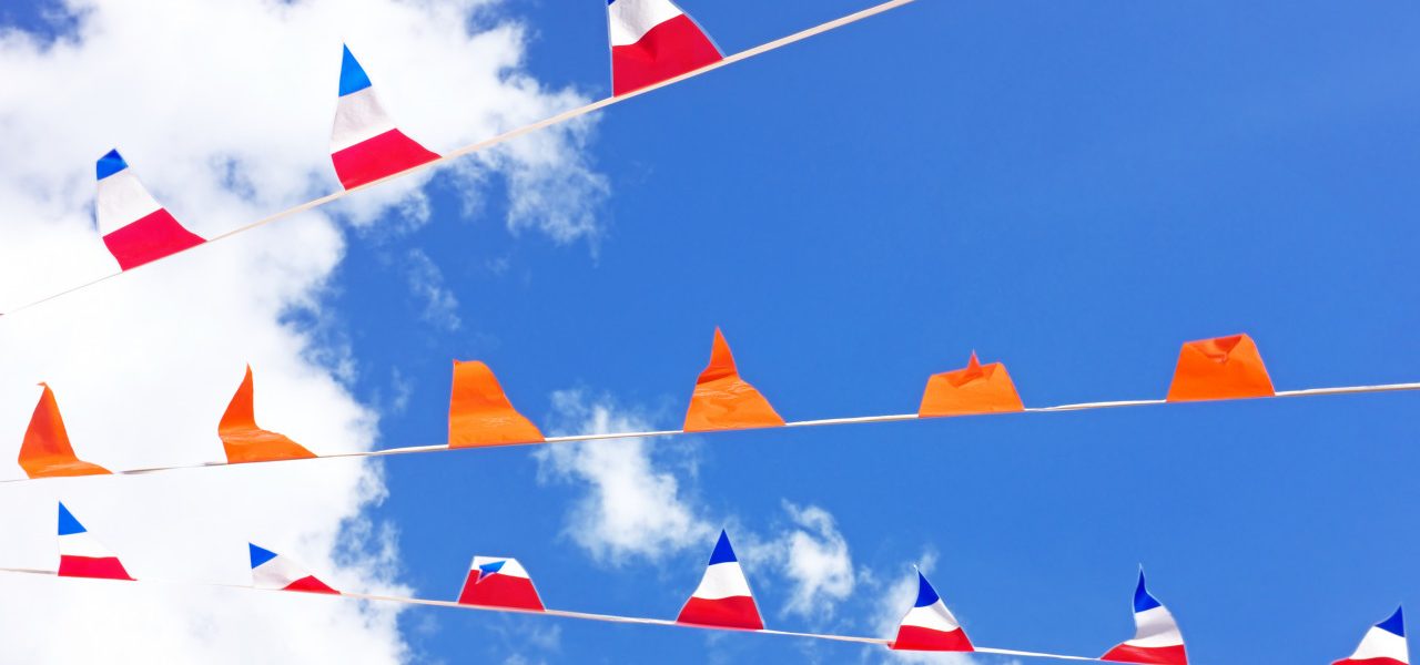 Koningsdag, vlaggetjes