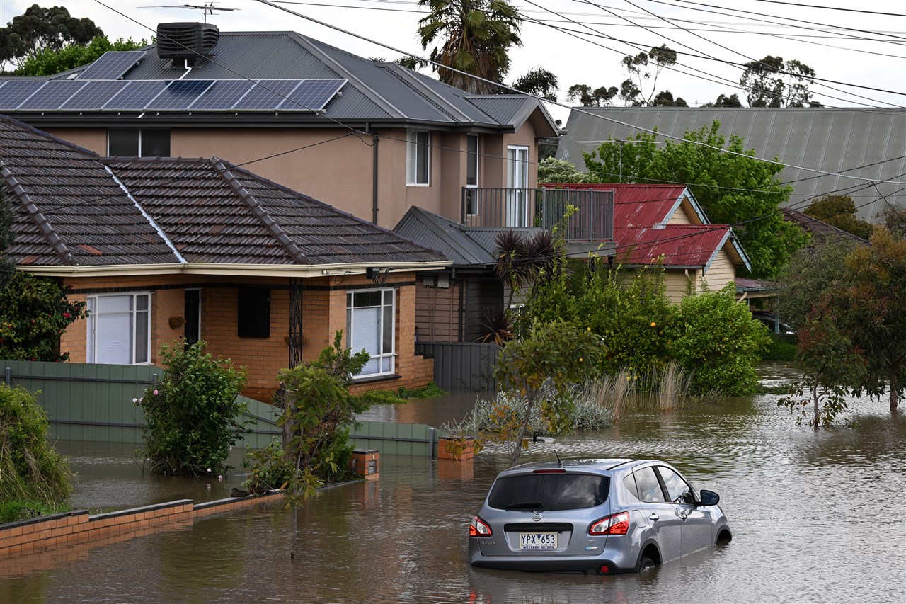 Overstromingen in Victoria, Australië. Foto: ANP/EPA/JAMES ROSS AUSTRALIA AND NEW ZEALAND OUT