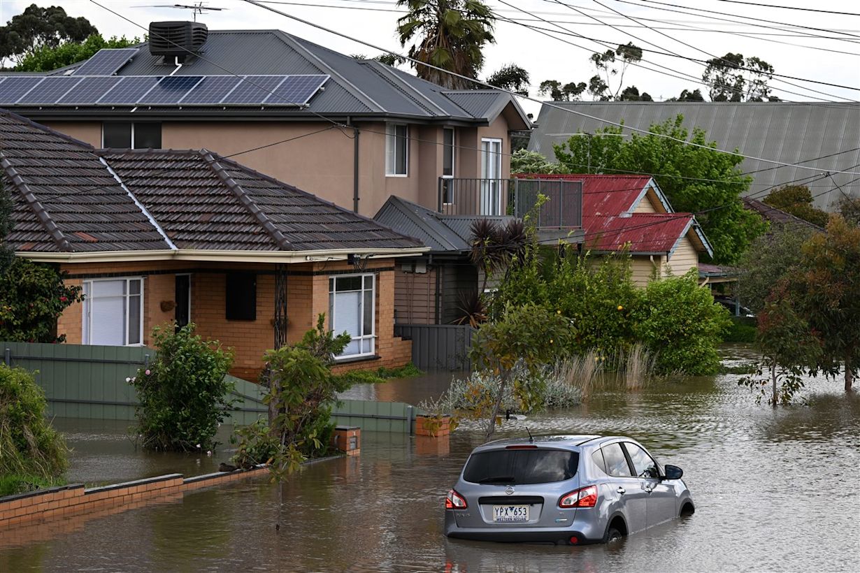Overstromingen in Victoria, Australië. Foto: ANP/EPA/JAMES ROSS AUSTRALIA AND NEW ZEALAND OUT