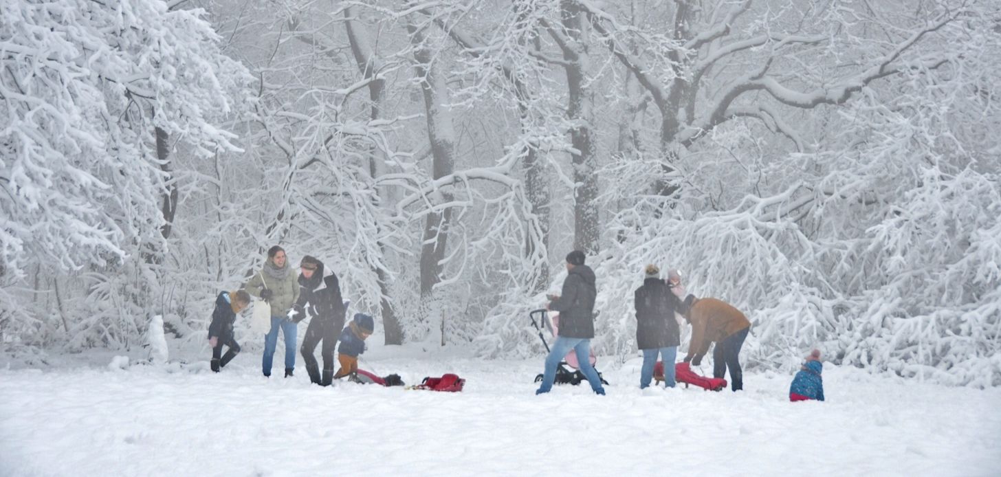 Sneeuwpret in de heuvels. Foto: Maria Nefkens.