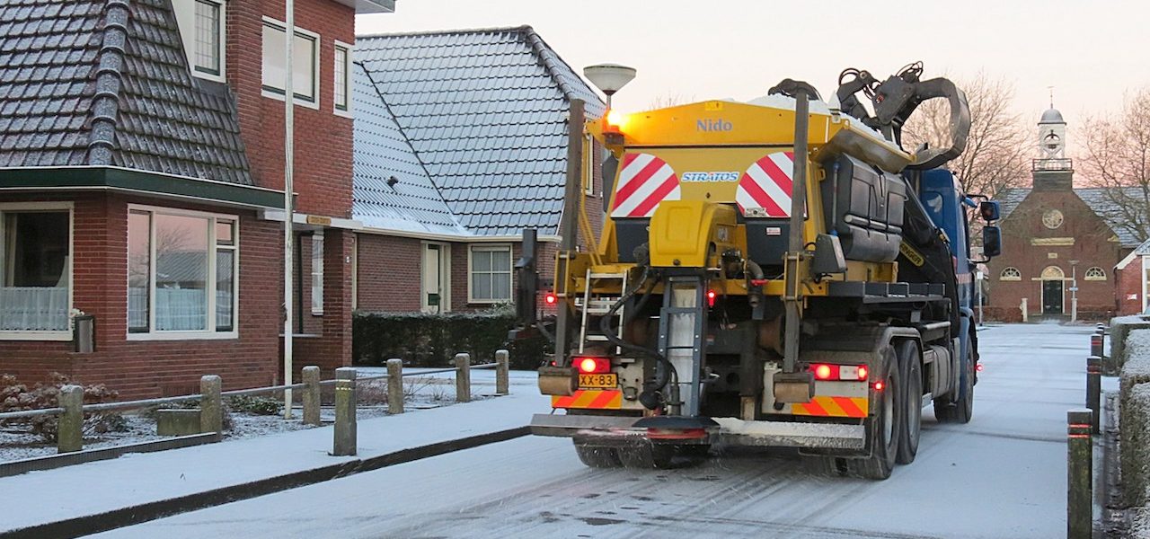 Gladheid door sneeuw en bevriezing