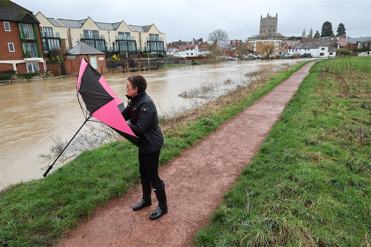 Storm op komst in Groot-Brittanië. Foto: ANP/Adrian DENNIS / AFP