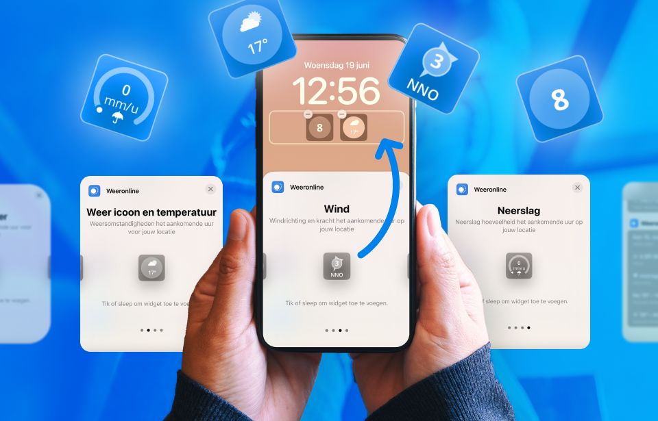 Nieuw! Weeronline vergrendelscherm widgets voor iOS